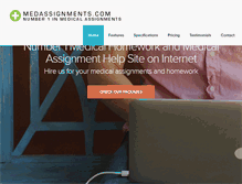 Tablet Screenshot of medassignments.com